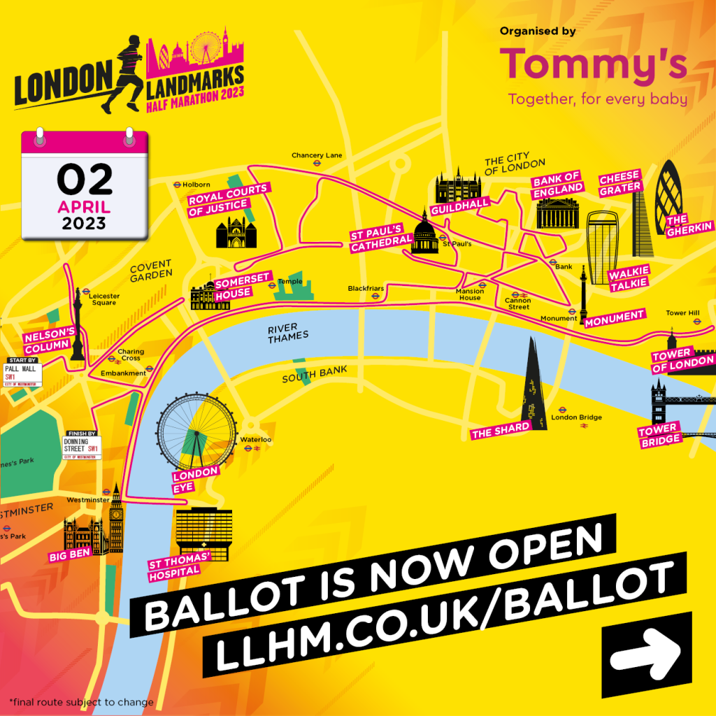 London Landmarks Half Marathon 2023 Public Ballot Now Open Mind in